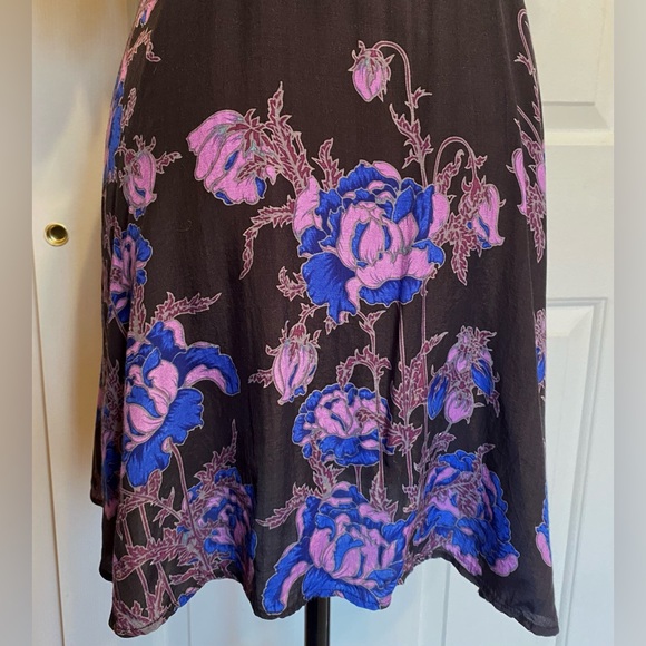 FP Black & Purple Floral Cold Shoulder Witchy Sundress - Picture 8 of 11